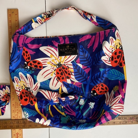 CHALO SEATTLE Eden Collection LADY BUGS slouchy purse bag & make-up bag whimsy - Picture 16 of 16